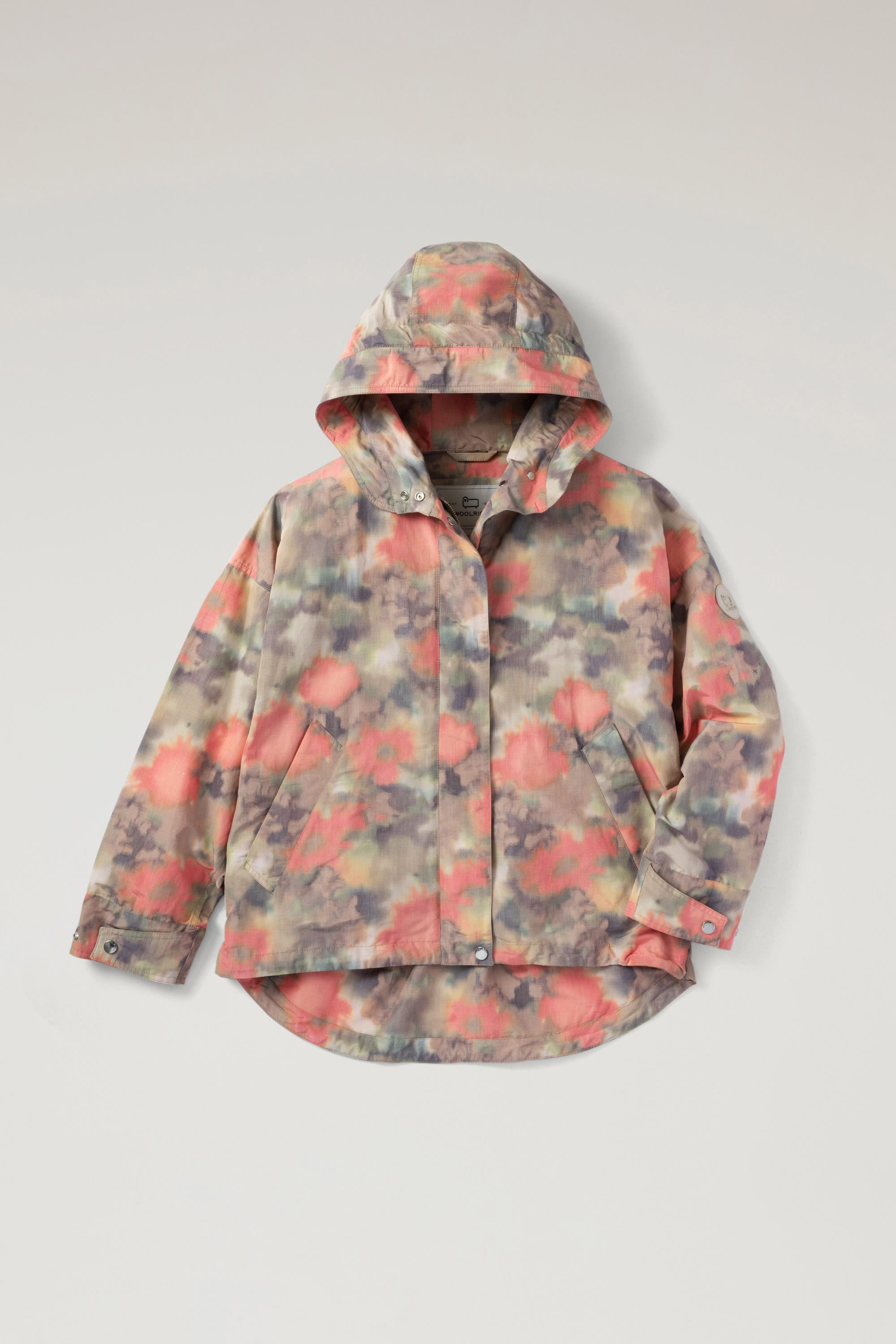 CHINE' LINEN HOODED JACKET