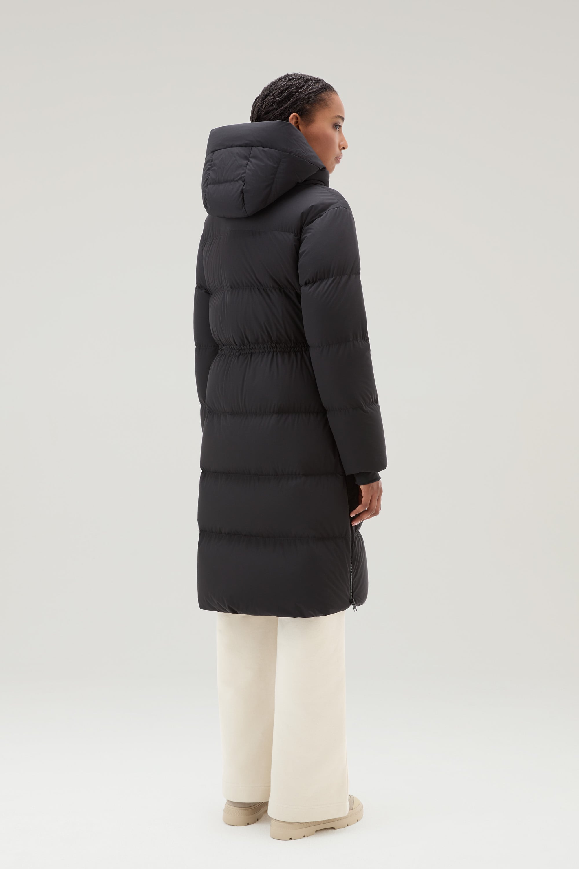 MATT STRETCH LONG PUFFER PARKA｜WOOLRICH（ウールリッチ）公式