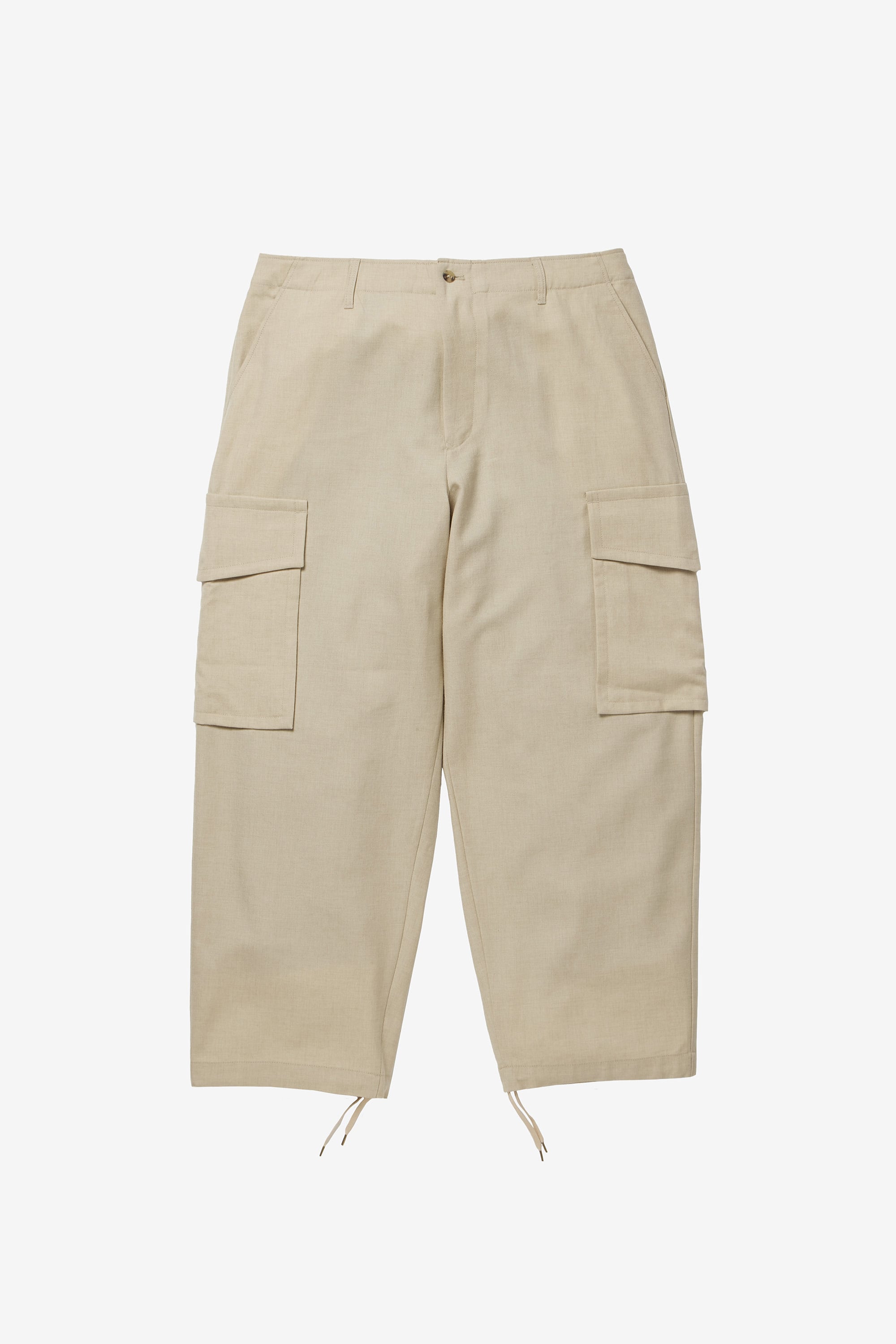 ウール ギャバジン ワイドカーゴパンツ / WOOL GABARDINE WIDE CARGO PANTS