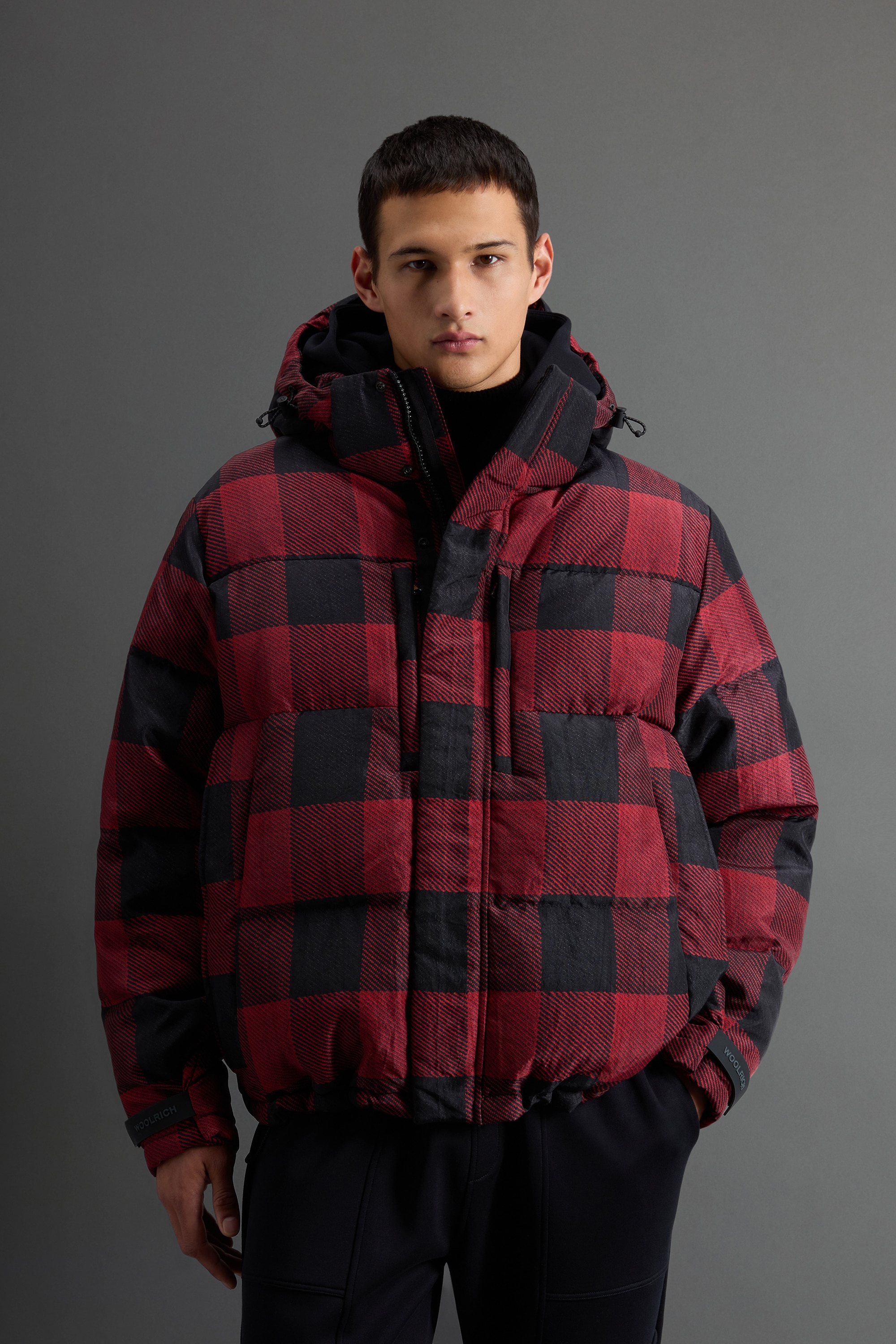 バッファロー チェック ショート パーカ / BUFFALO CHECK SHORT PARKA