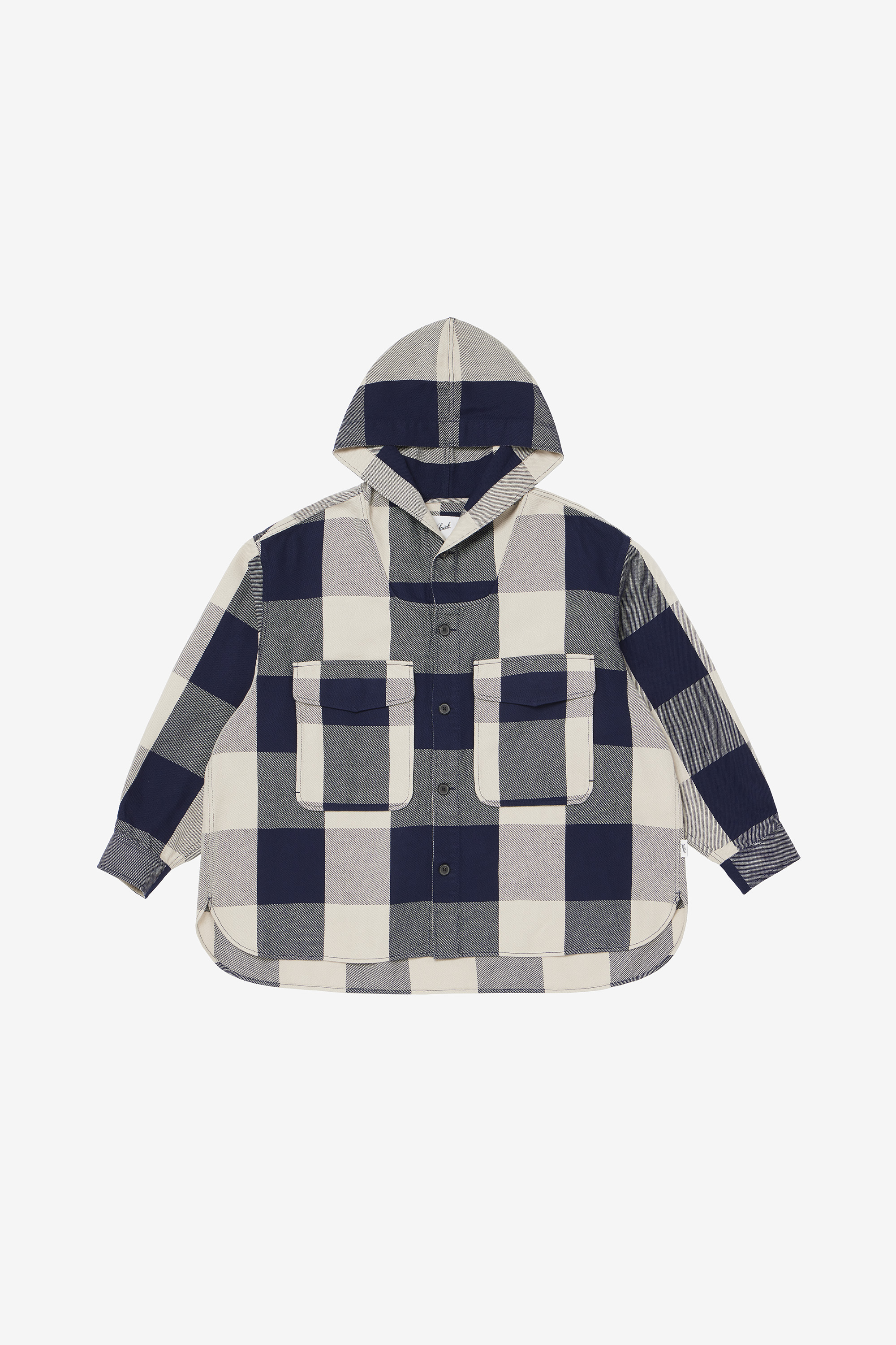 バッファロー チェック レギュラー フーデットシャツ / BUFFALO CHECK REGULAR HOODIE SHIRT