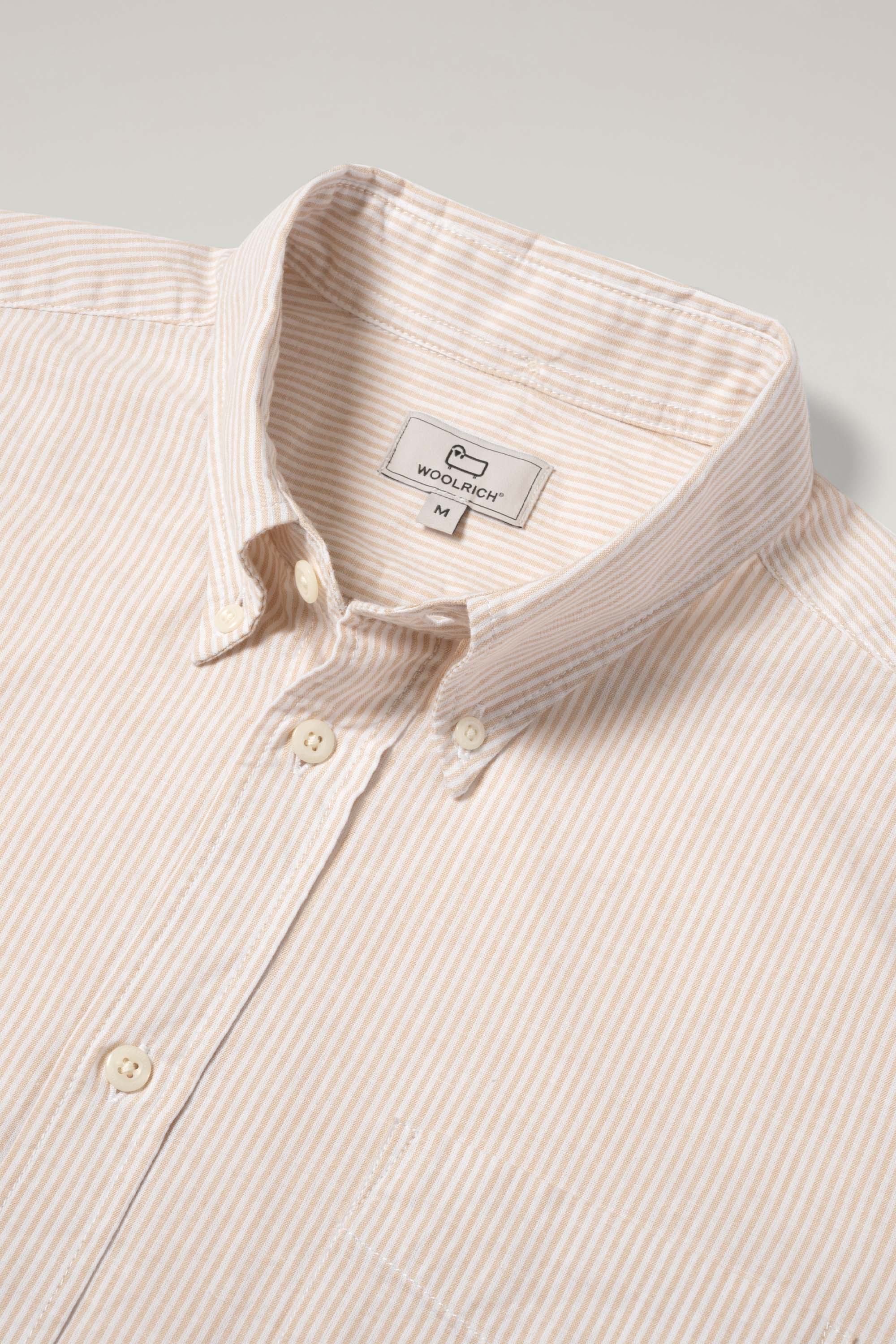 COTTON LINEN STRIPE SHIRT