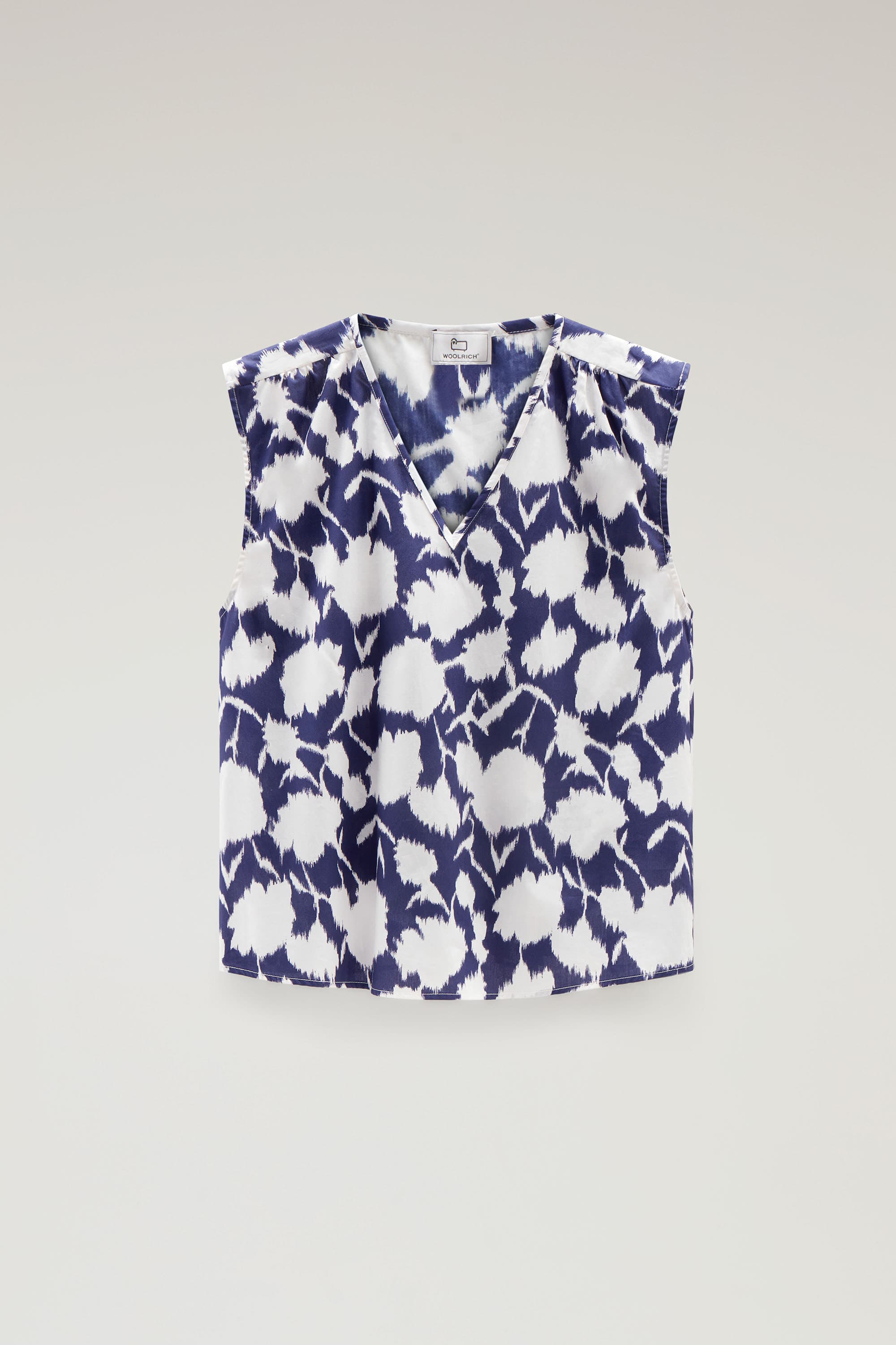 PRINTED POPLIN BLOUSE